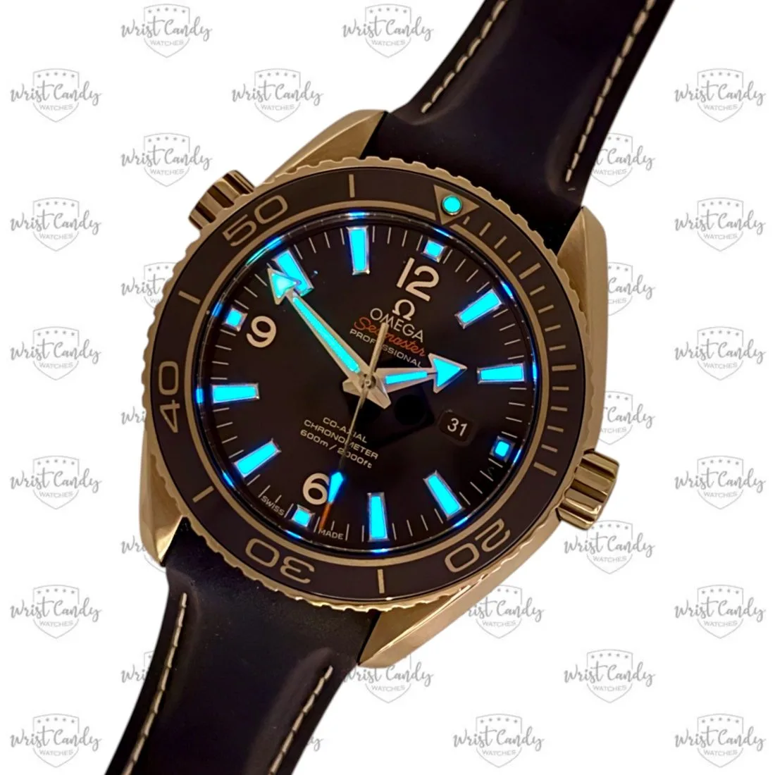 Omega Seamaster Planet Ocean 600M titanium — detail