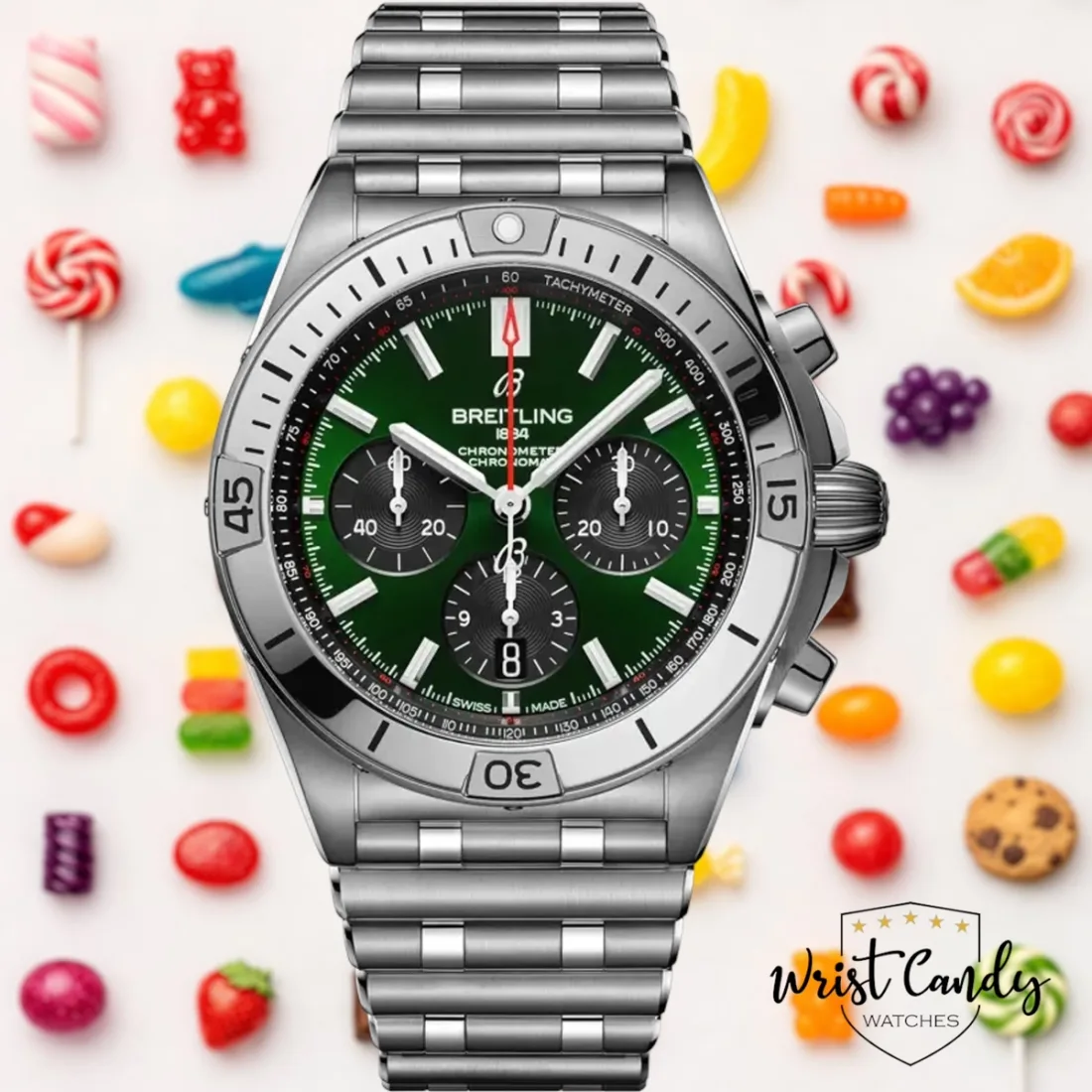 Breitling Chronomat B01 42 green dial — Chronografen