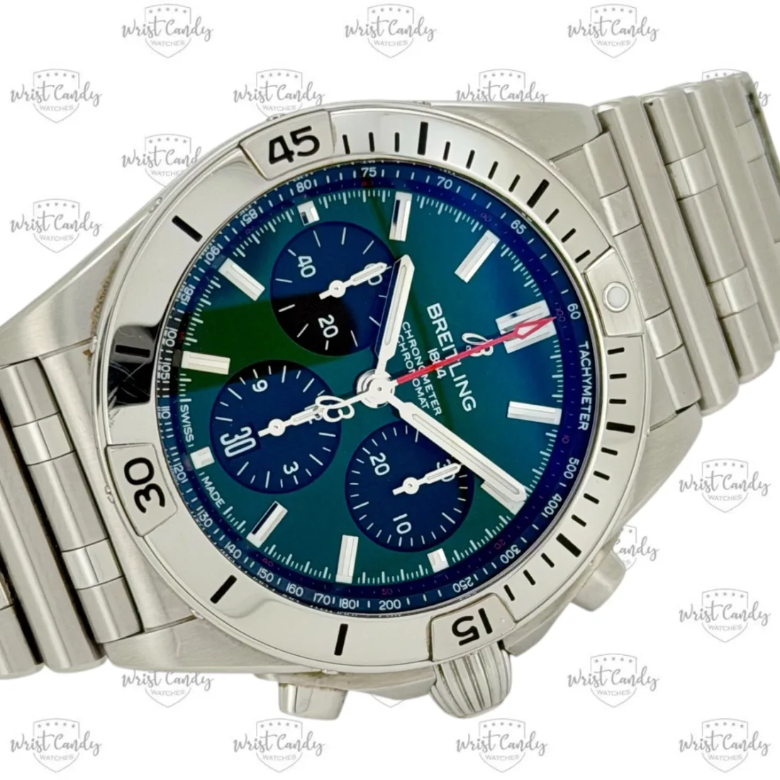 Breitling Chronomat B01 42 green dial — sluiting
