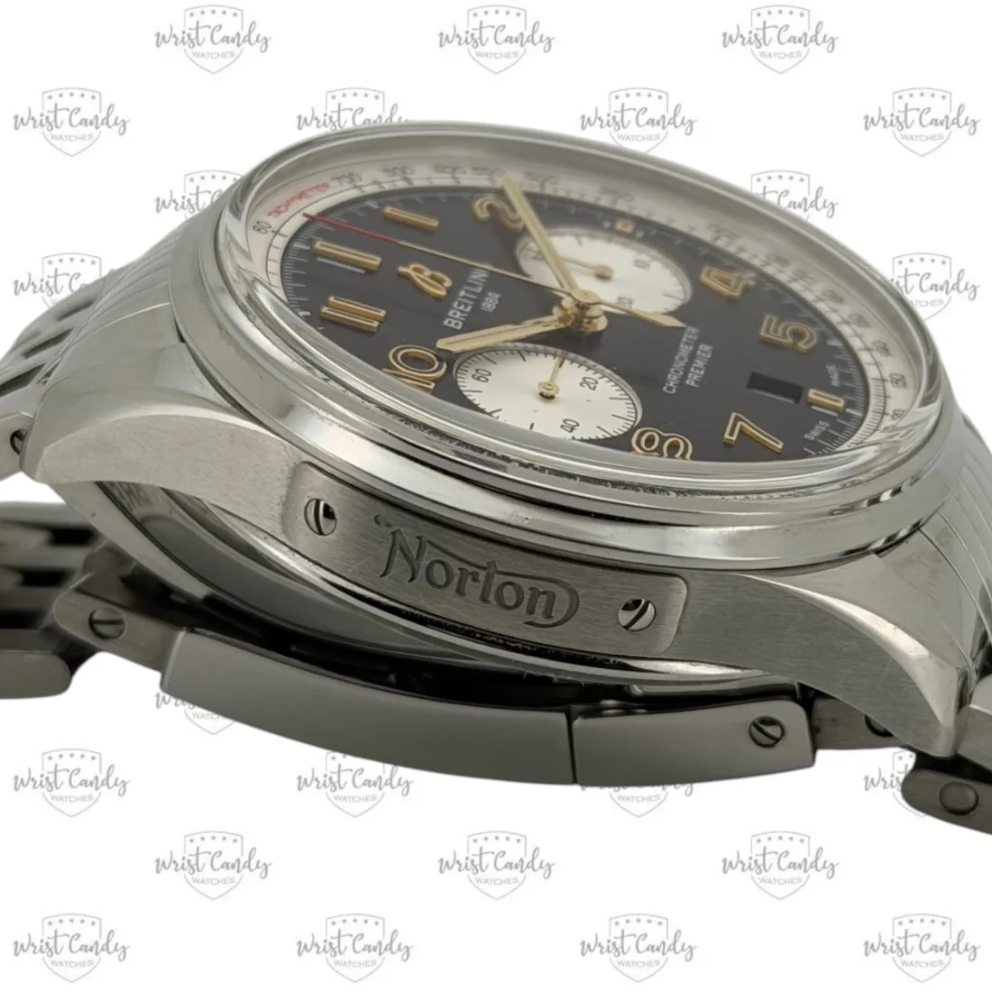 Breitling Premier B01 Chronograph 42 Norton Special Edition — zijkant